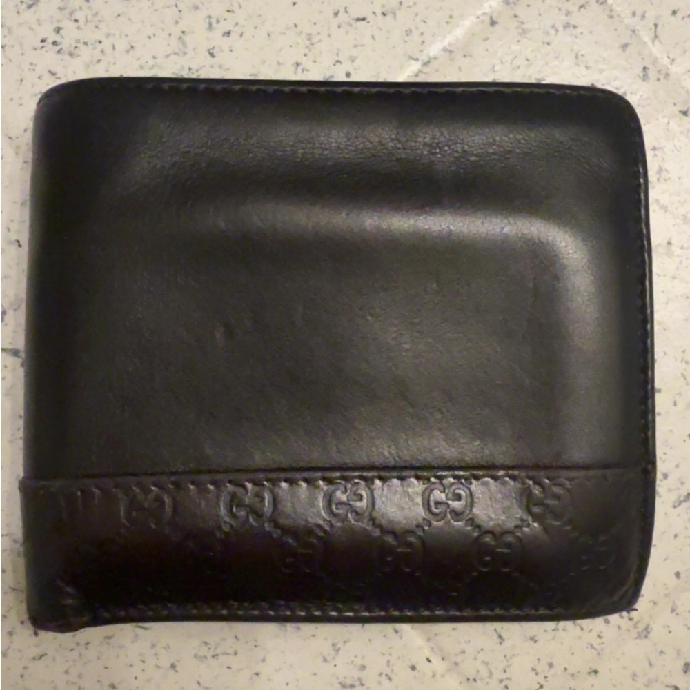 Gucci Dark Brown Leather Bifold Wallet
